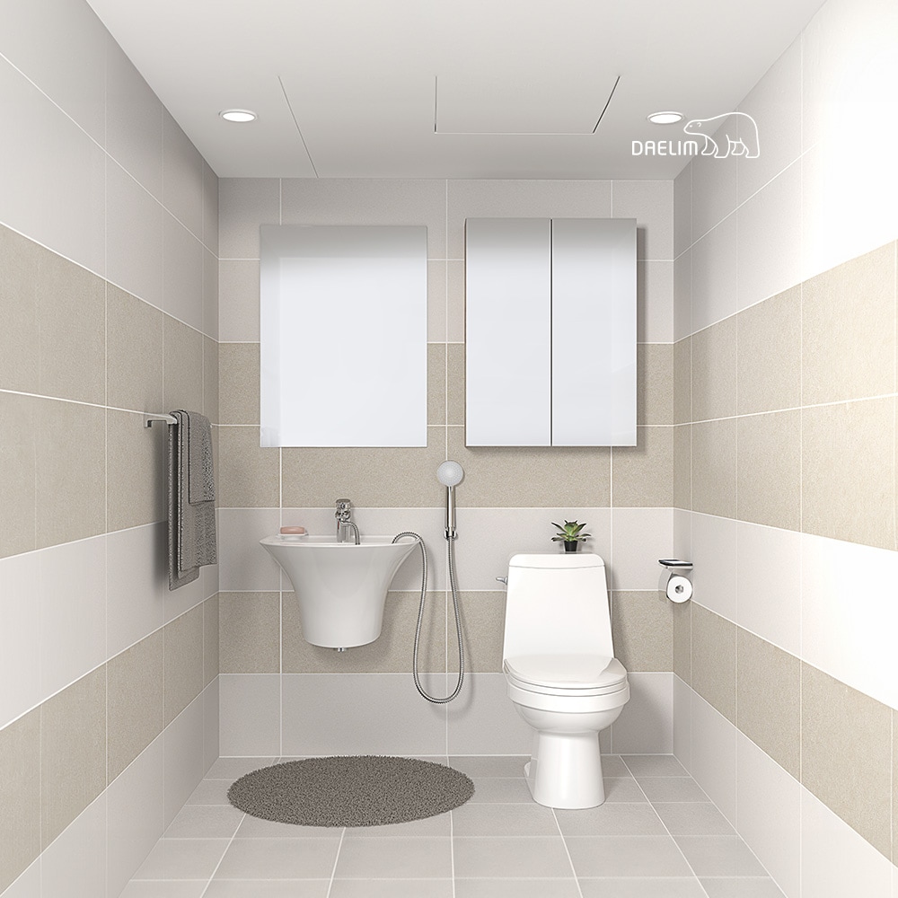 [신상품] 대림바스 멜로우 데이지 소형 타일욕실 리모델링