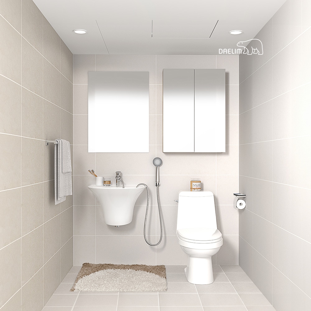 [신상품] 대림바스 멜로우 소형 타일욕실 리모델링