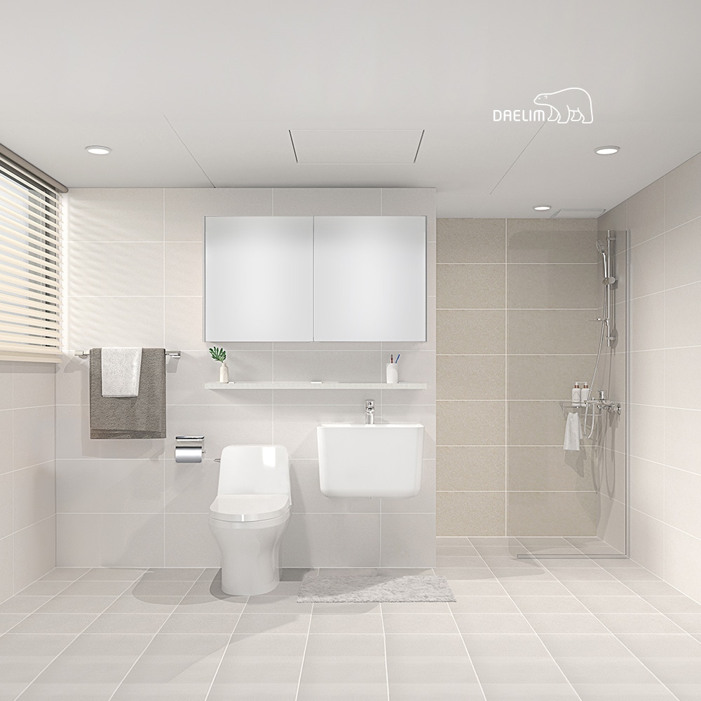 [신상품] 대림바스 대림 멜로우 슬라이딩 거실 타일욕실 리모델링