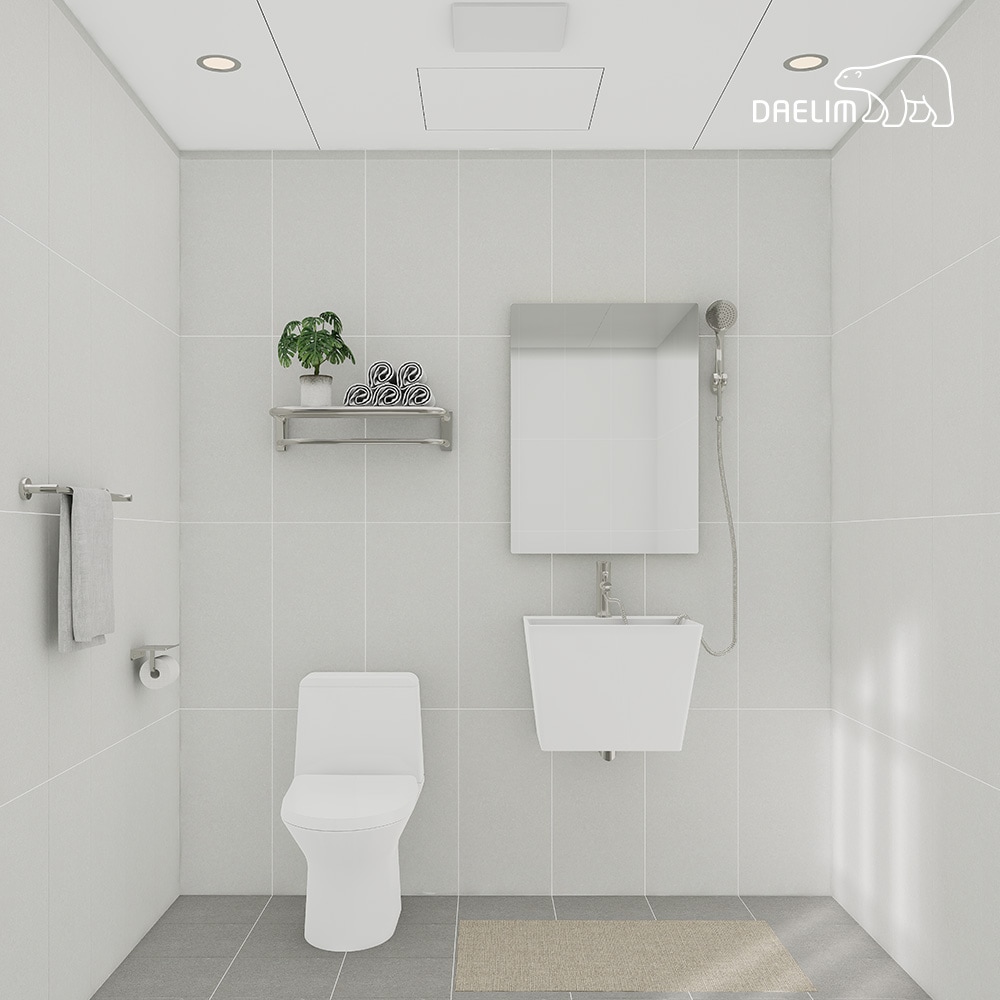 [신상품] 대림바스 대림 데일리 라이트그레이 소형욕실 리모델링