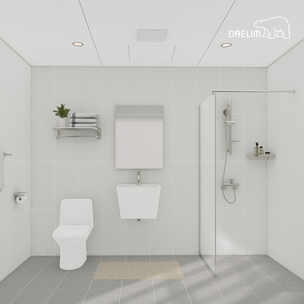 대림바스 대림 데일리 라이트그레이 거실욕실 리모델링 