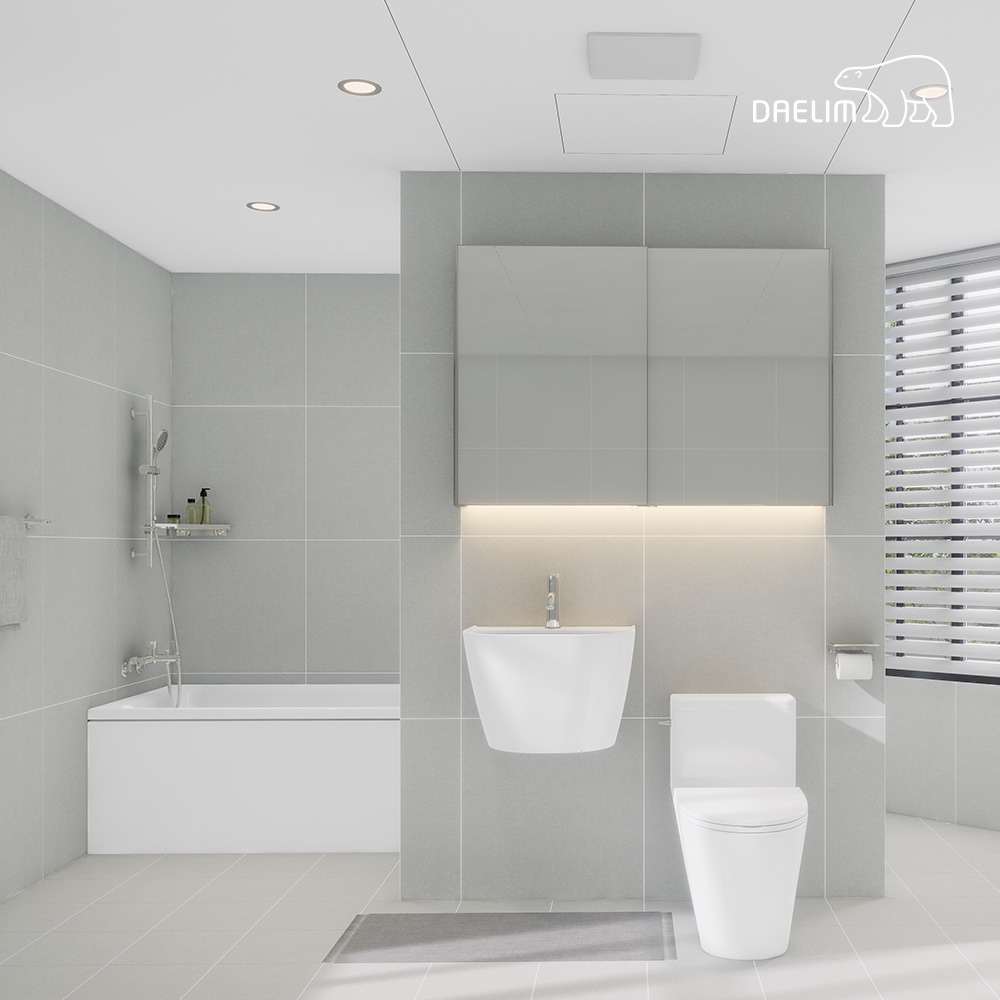 대림바스 대림 포세린 에디션 포그 LED 와이드 슬라이딩장 거실욕실 리모델링 