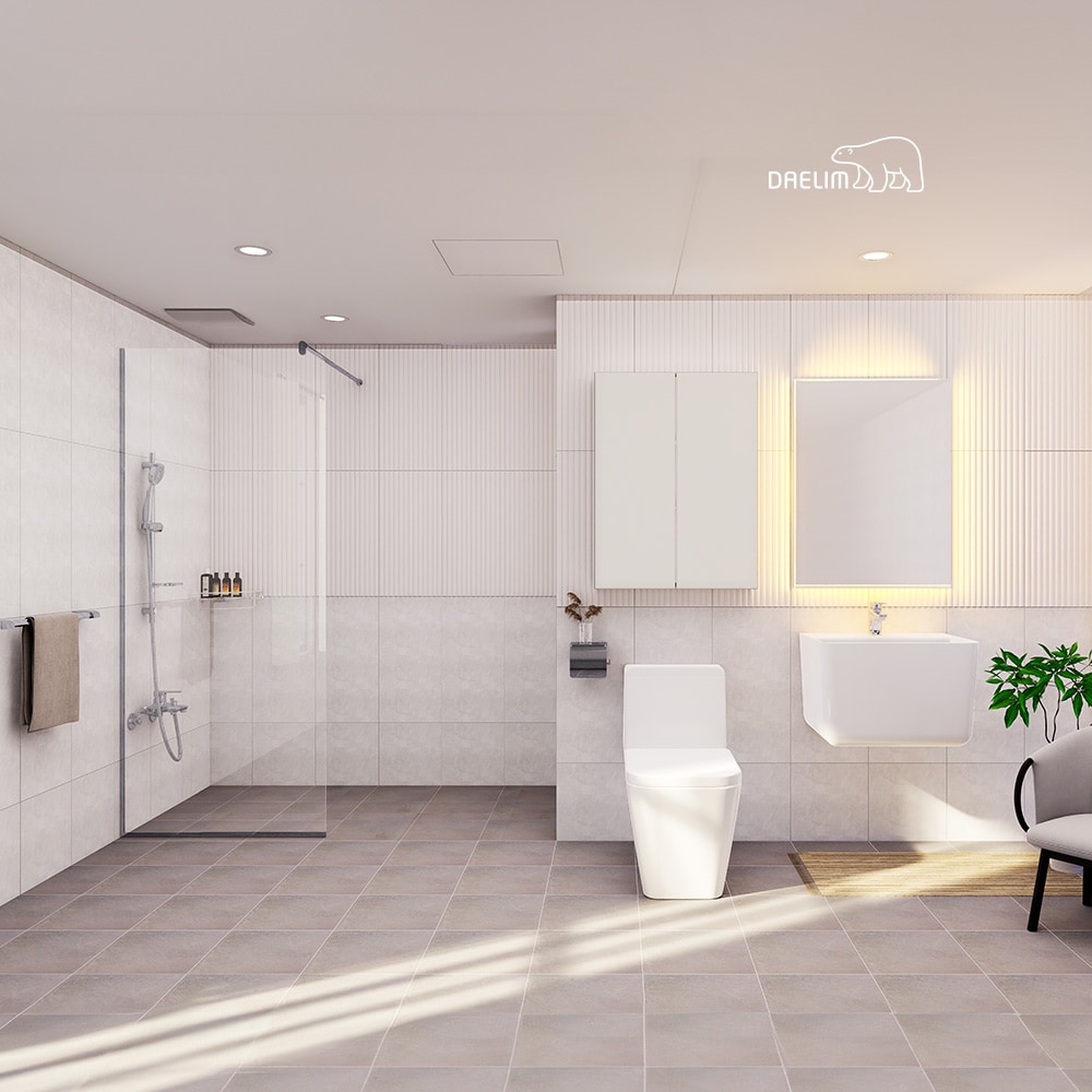 대림바스 대림 코지스퀘어 LED사각거울 거실욕실 리모델링 