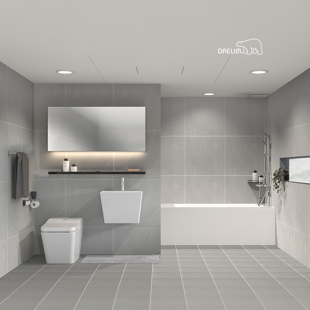 대림바스 대림 프리미엄 블랙에디션 스마트렛 LED 와이드플랩장 거실욕실 리모델링 