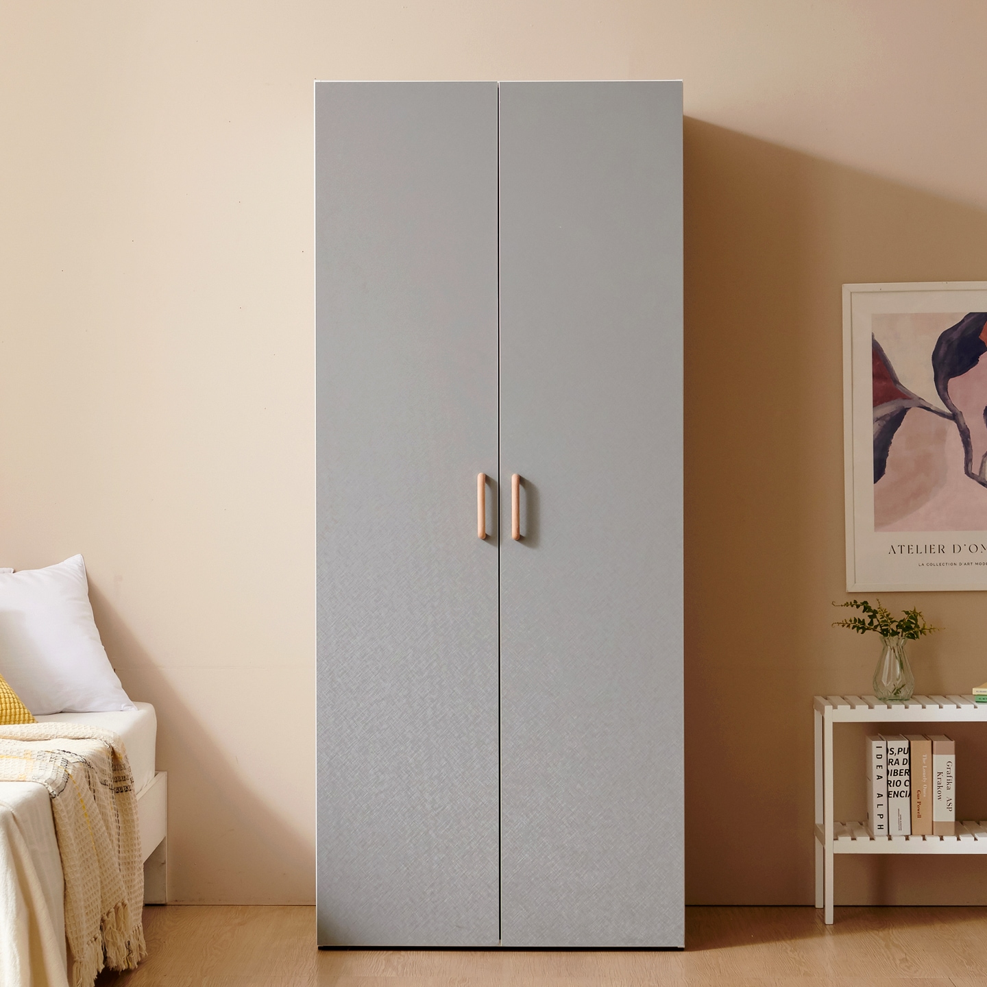 [나누벨][신상품]나누벨 루디 싱글 낮은 이불장 장롱 800 3colors