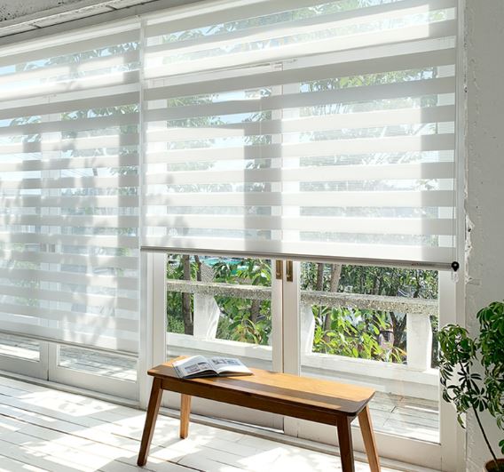 창안애 내츄럴 콤비블라인드 롤스크린 암막 거실 무타공 못없이 설치 66colors 