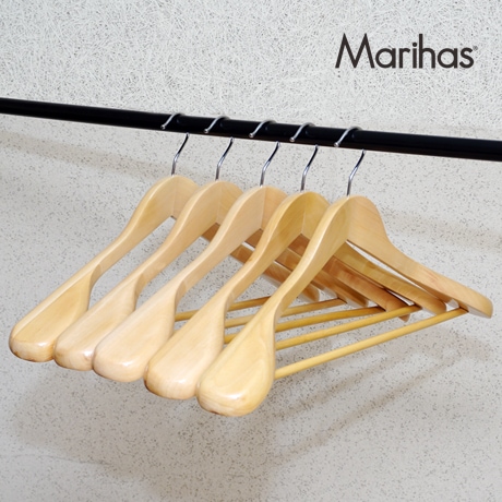 [신상품] 마리헤즈 벤트우드 논슬립 옷걸이 20P - 원목 정장 옷걸이 10P
