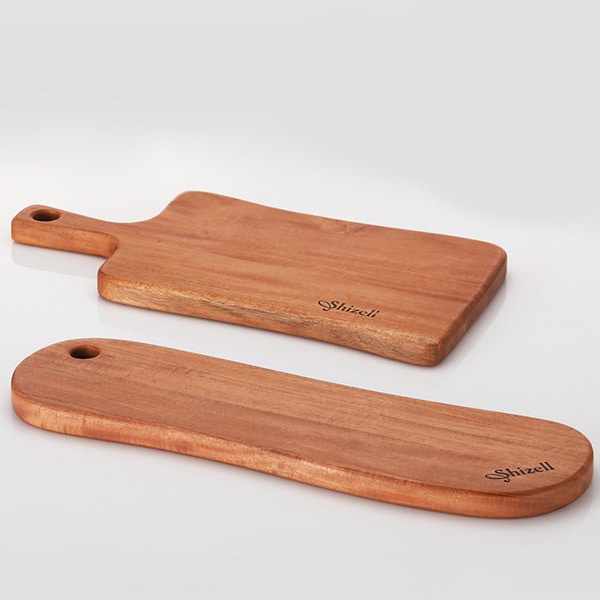 쉬젤 통원목 도마 단품/세트 - [쉬젤] 엘레강스 통원목 도마2종세트(플레이팅+웨이브핸들)