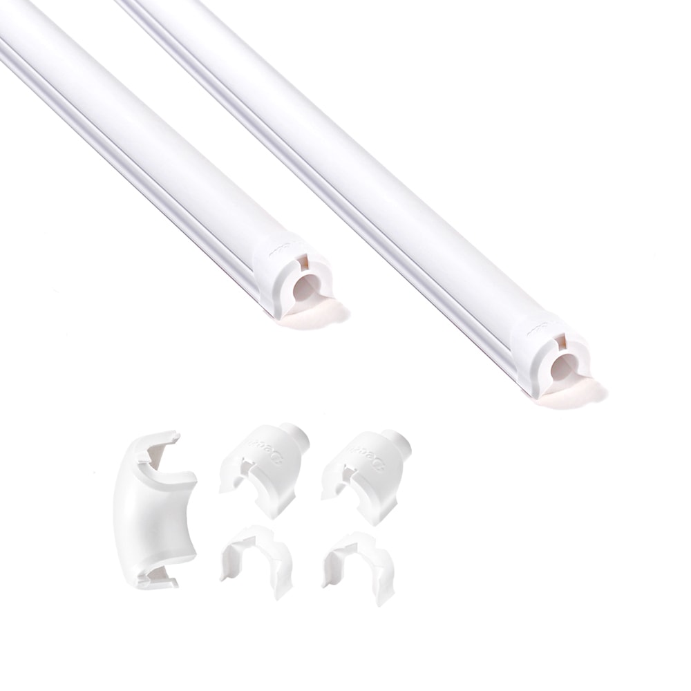 디클루 케이블데코 2미터 / 연질 쫄대 전선몰딩 전선가리개 선정리 보호관 - 1.스몰형 2입_1-1 흰색 (+흰색 캡)