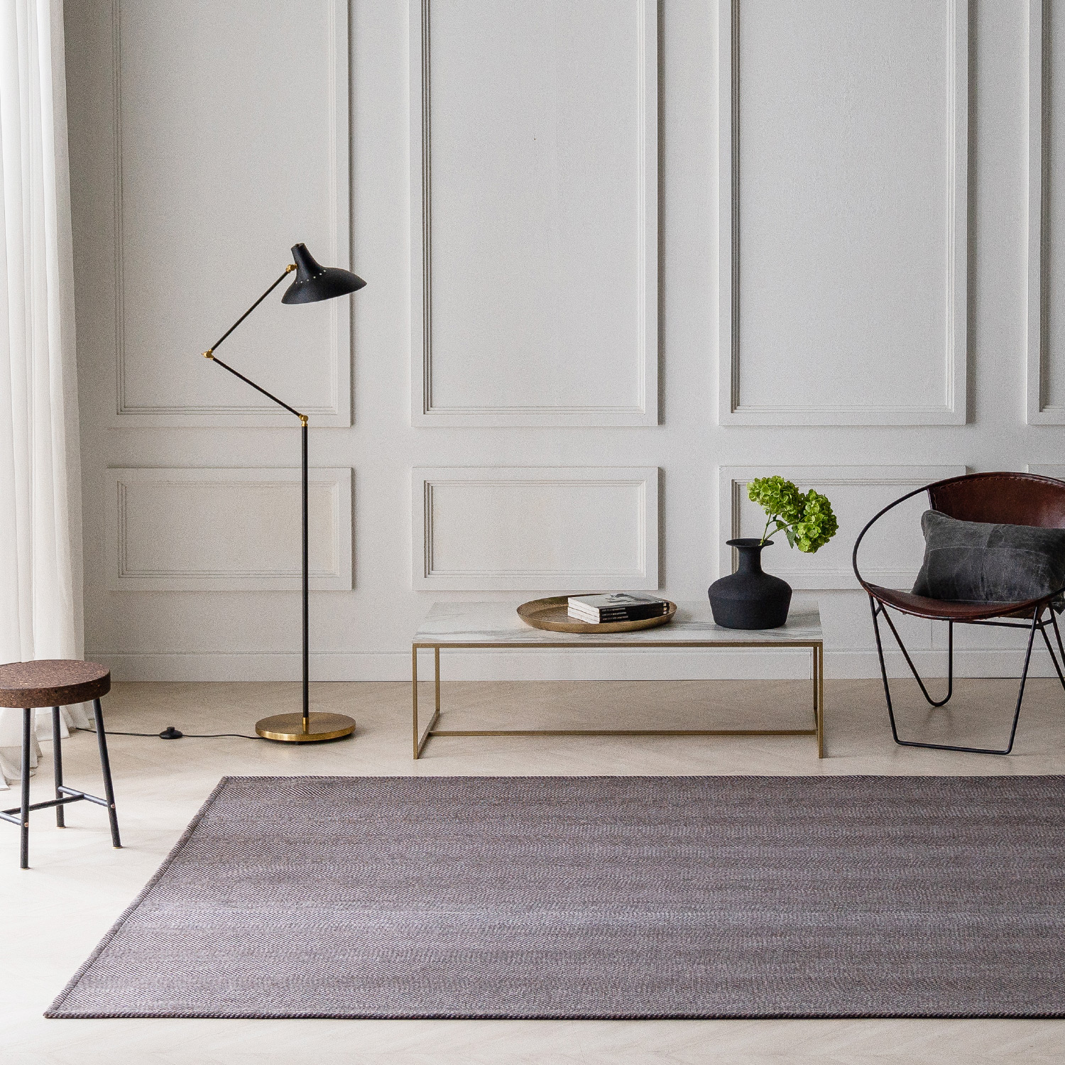 [신상품] 한빛카페트 헤링본 워셔블 사이잘룩 사계절 러그 카페트 9size 8colors - 브라운_150x200cm