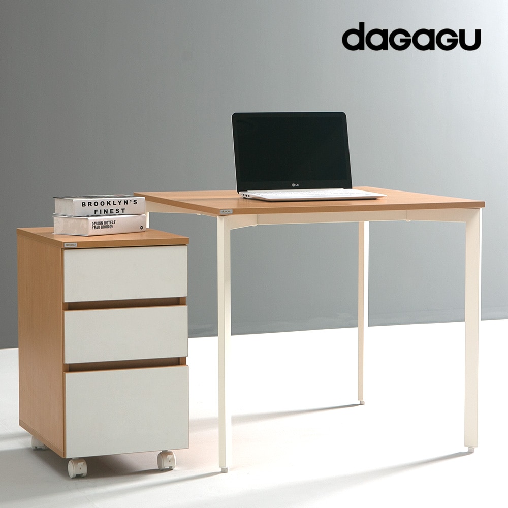 다가구 페르마타 스탠다드 게이밍 컴퓨터 책상 800 1000 1200 1400 1600 1800 - 100x80cm_[상판] 아이보리 / [프레임] 아이보리