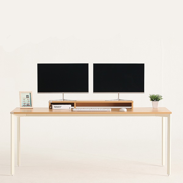 다가구 페르마타 스탠다드 데스크 12종 택1 5colors - 160x80cm_[상판] 아이보리 / [프레임] 아이보리 