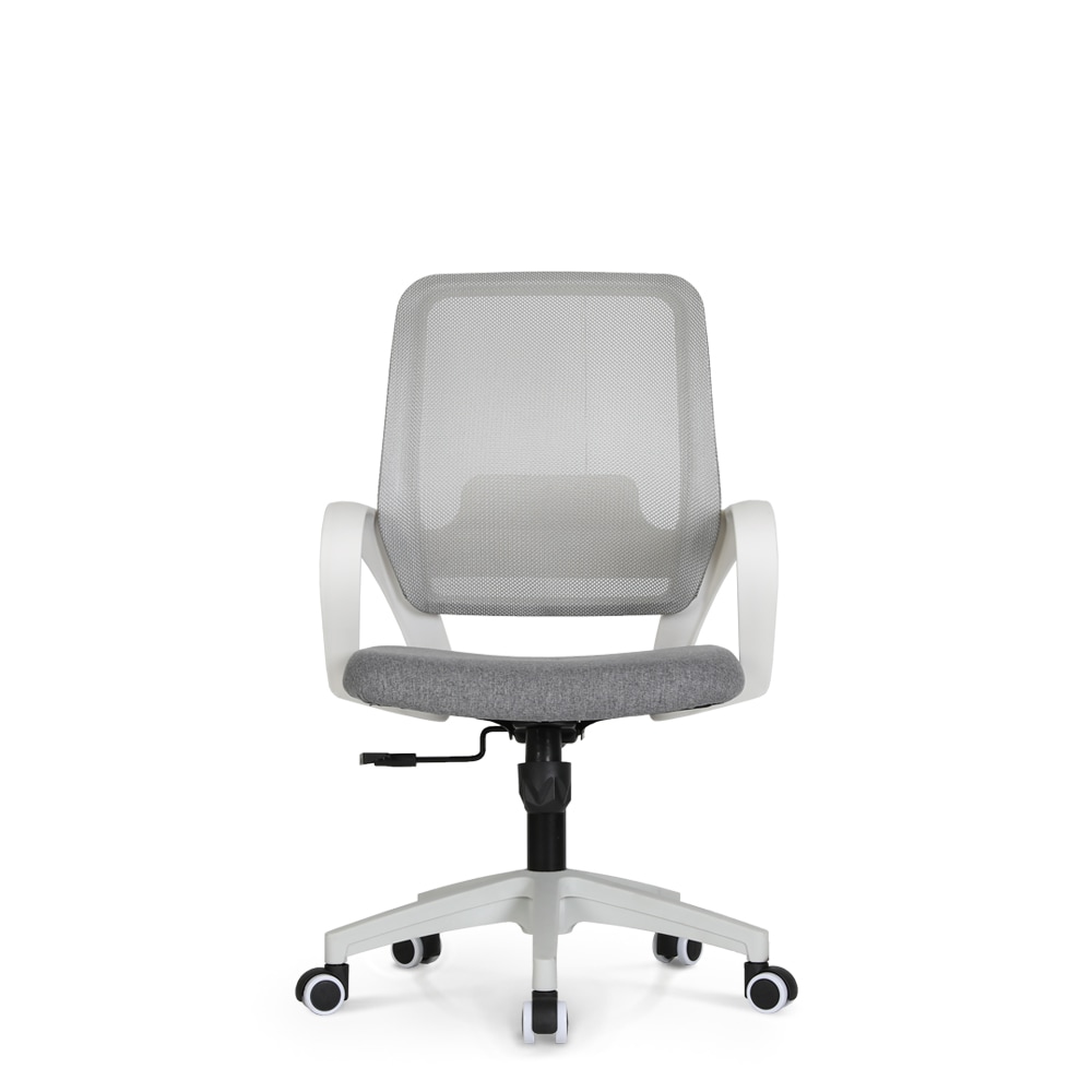 [오늘출발] 린백 LB11M 책상 컴퓨터 학생 사무용 회의실 높이조절 팔걸이 요추 메쉬 의자 4colors - 화이트프레임 LB11MW_그레이