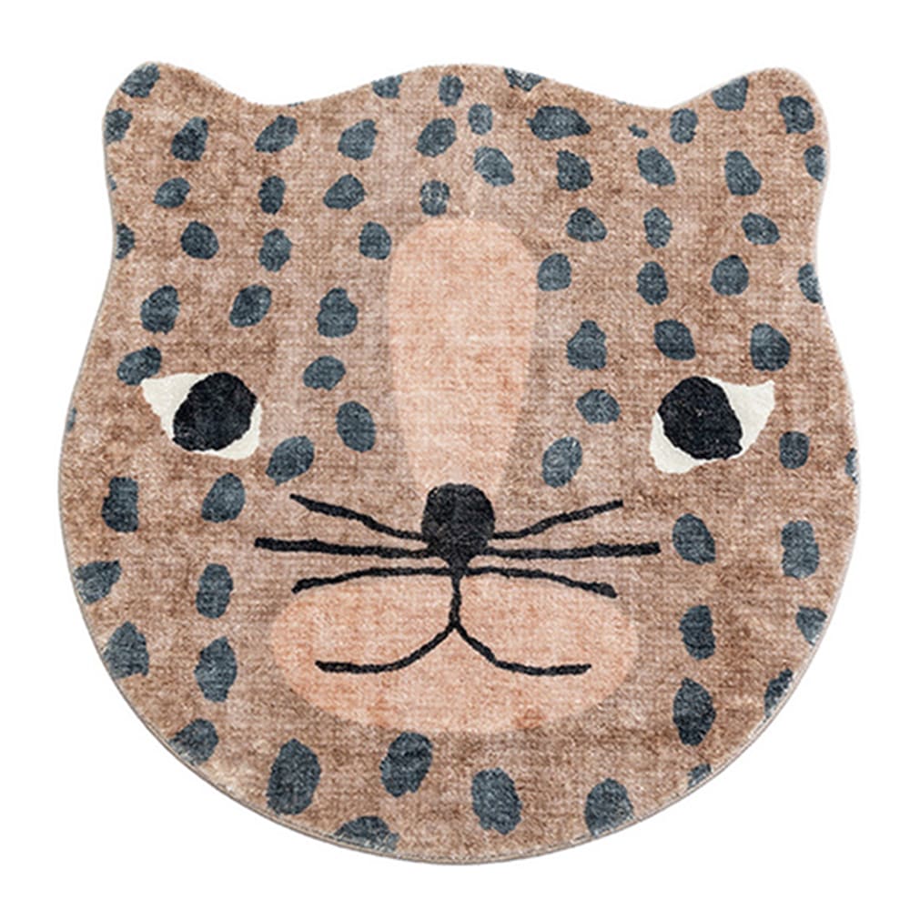 [신상품] 한빛카페트 쁘띠 레오파드 아이방 원형 러그 2size - 90x90cm