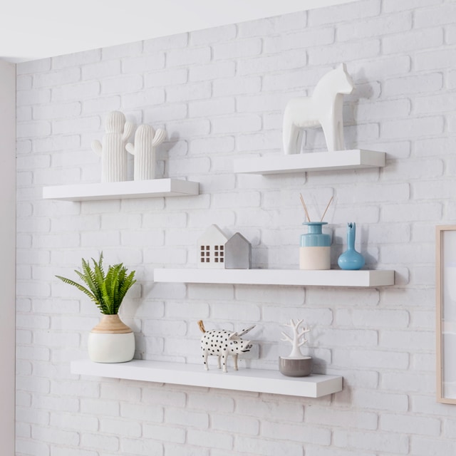 [신상품] 우드리퍼블릭 인테리어 무지주 벽선반 30T 4size - 무지주선반(30T) 1000_화이트