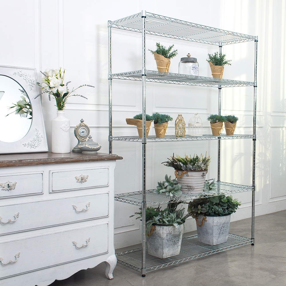 [오늘출발][신상품]에스파스 산업용 메탈 스탠드선반 5단 (2size) 메탈선반 - 산업용 메탈스탠드선반 1200 5단