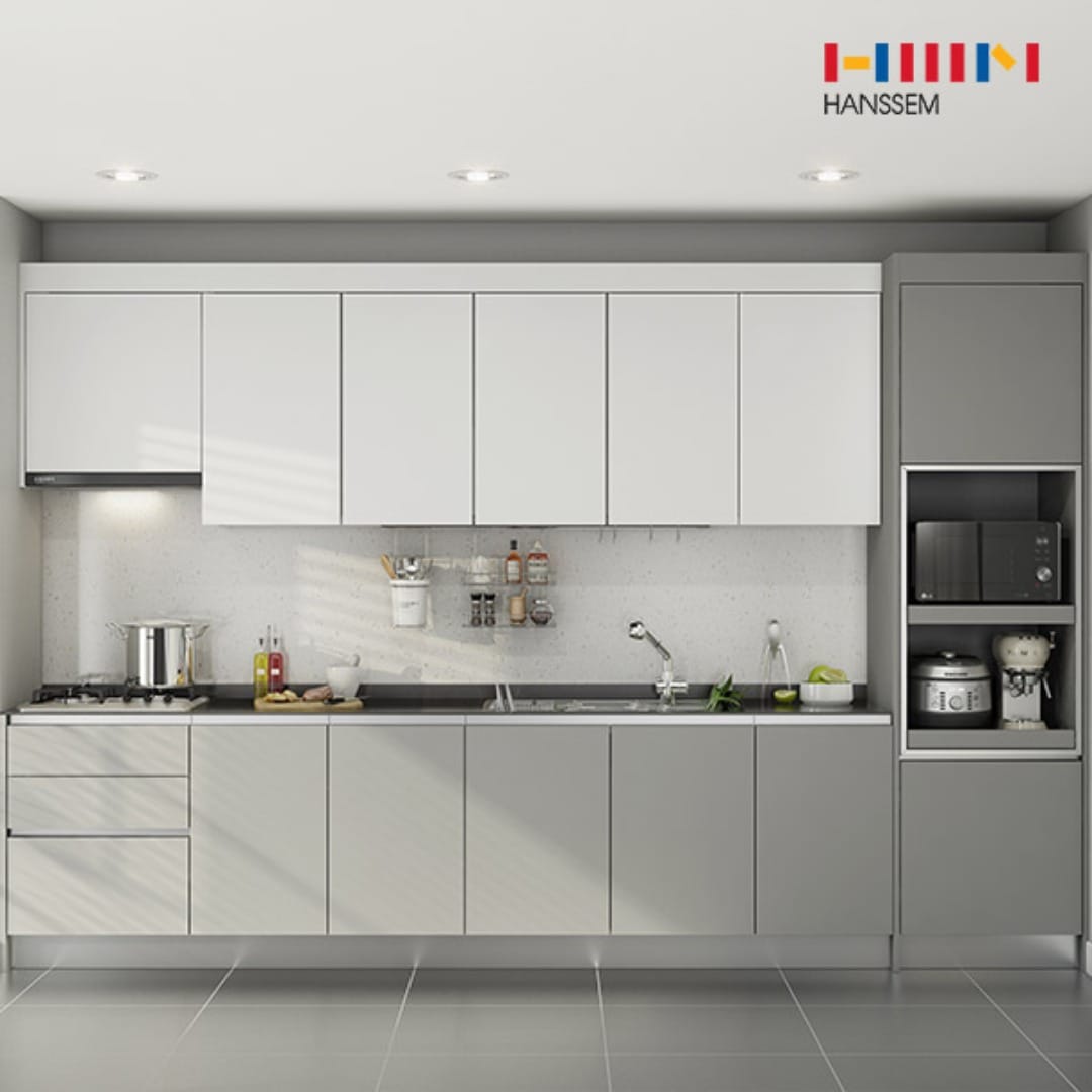 한샘 베리키친 슬림 주방 싱크대 시공 1.7m~6.8m - 키큰장/ㅡ자/3.2-3.7m이하 