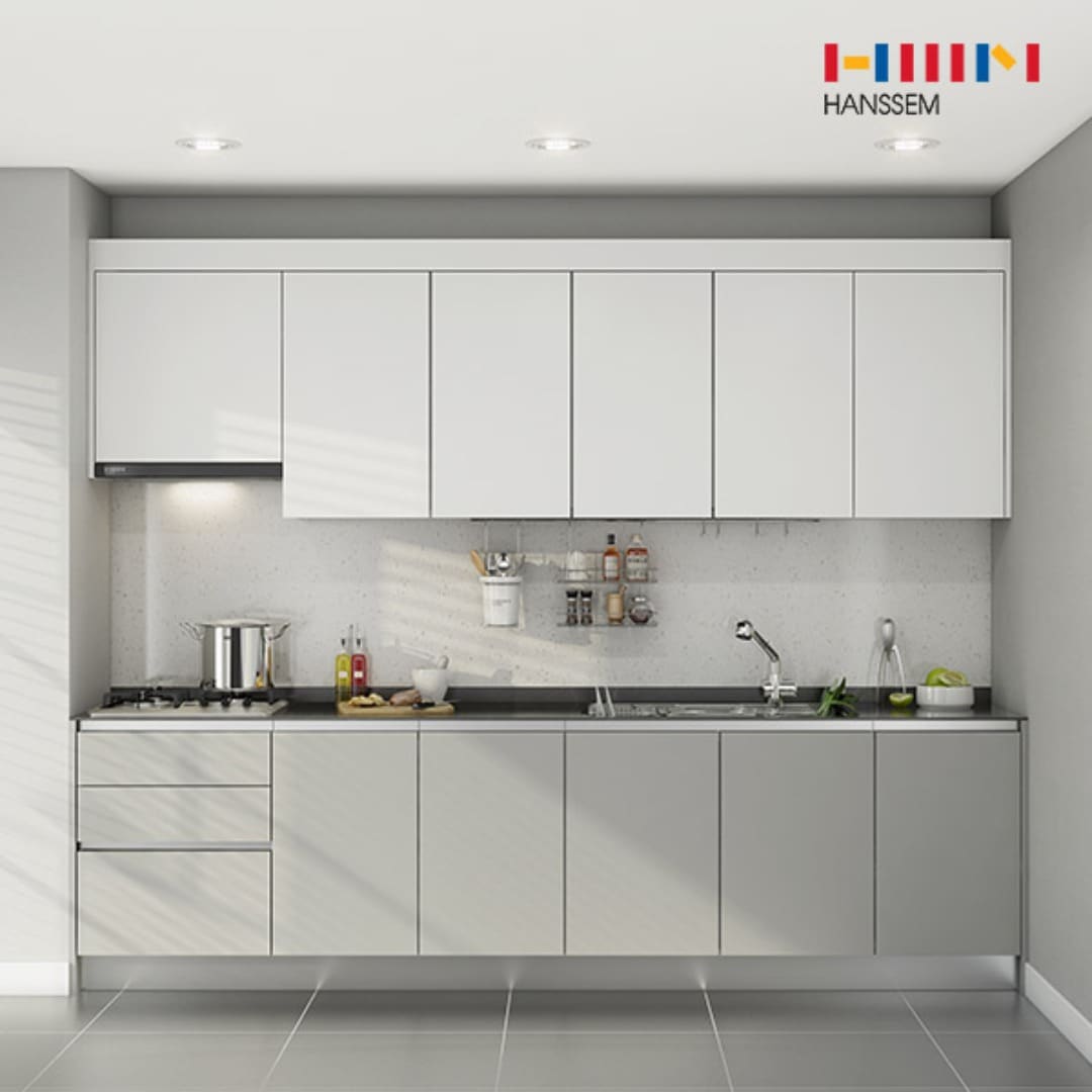 한샘 베리키친 슬림 주방 싱크대 시공 1.7m~6.8m - 기본/ㄱ자/4.7-5.2m이하 