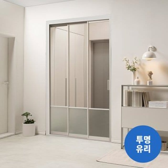 리바트 집테리어 알파 3연동 중문 1150~1500(-자) - 1150~1300(오픈형/투명유리) 
