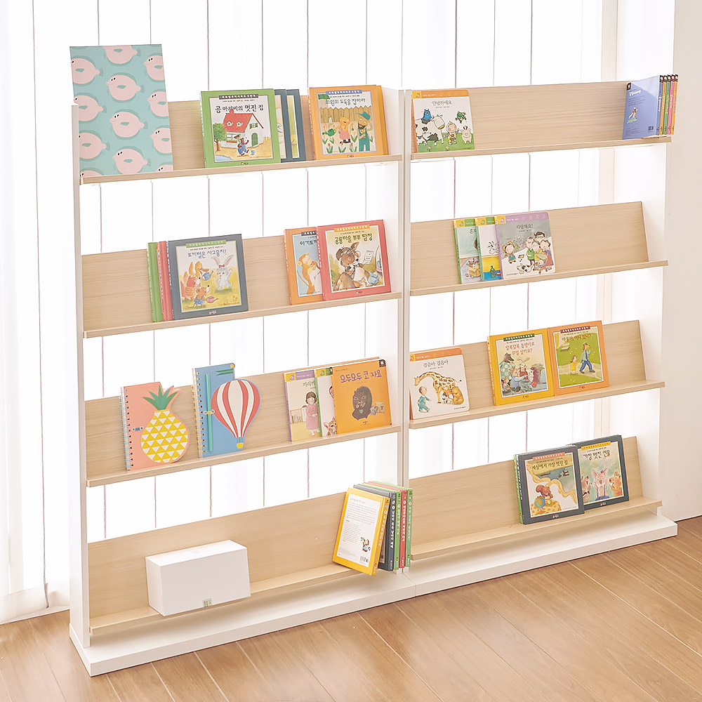 필웰 E0자재 교구장 아기책장 테미스 틸팅전면책장 - 메이플 (F1165) 