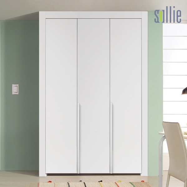 [신상품] 솔리에 크리미 여닫이 작은방 붙박이장(방문실측) - 1350~1500mm