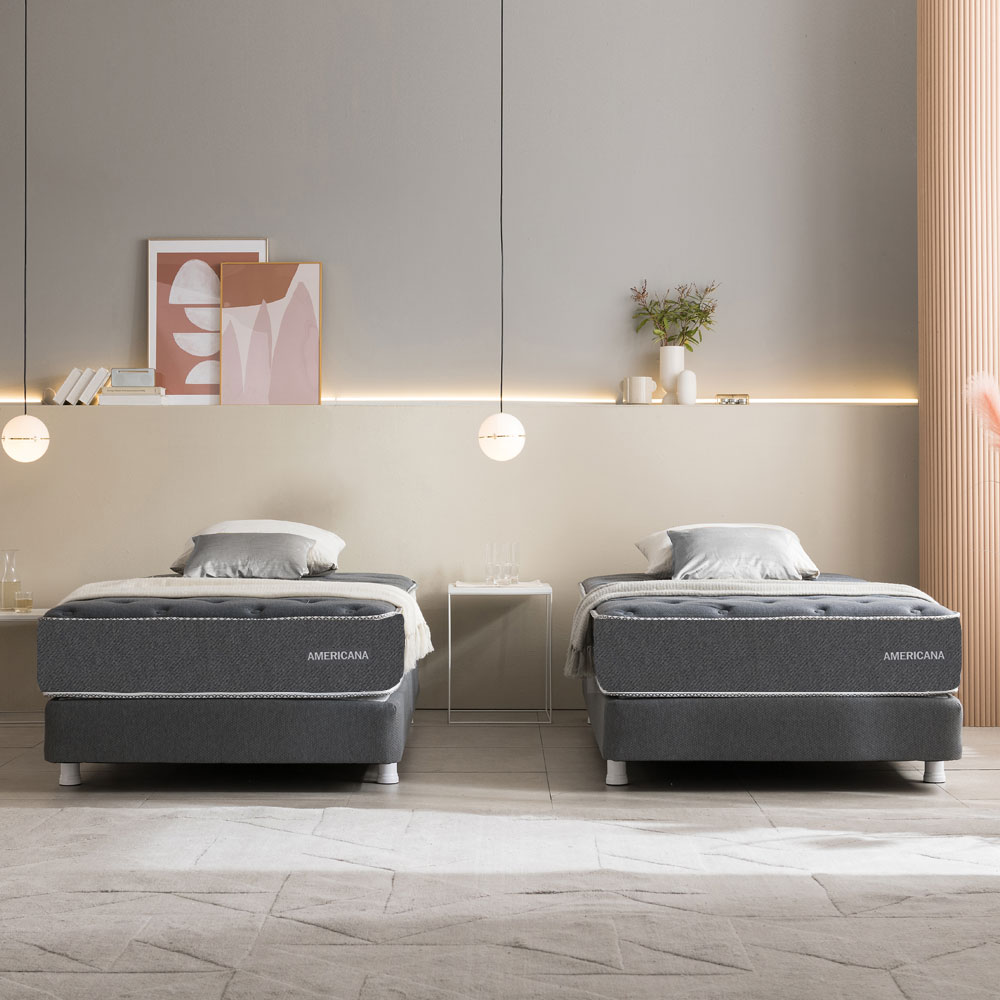 [신상품] 아메리카나베드 호텔에디션 베이직 호텔형 투매트리스 침대 SS/Q - 베이직 SS