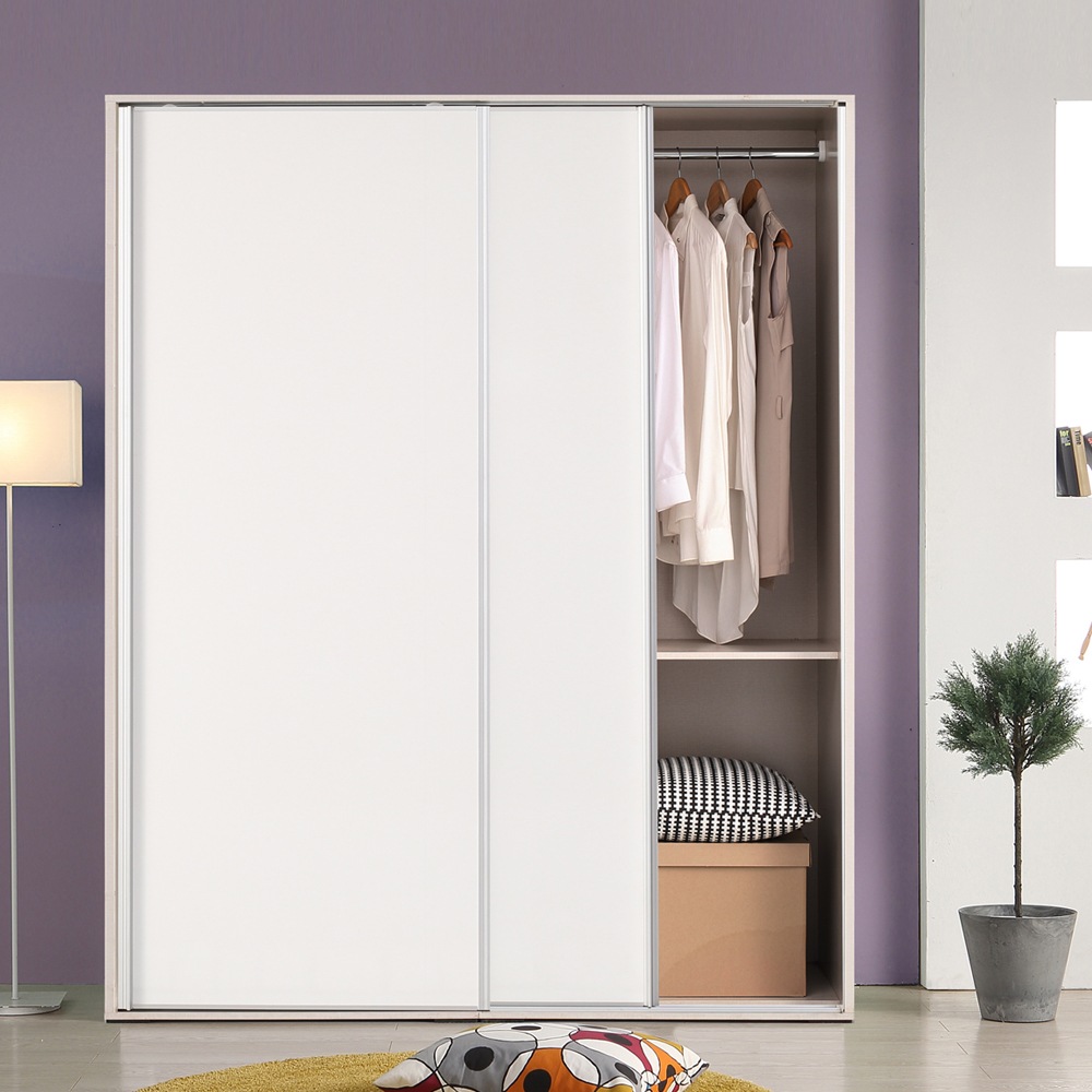 대도갤러리 키높이 무광 클래시 슬라이딩옷장 6자세트(이불장+양복장) - 01) 무광화이트 