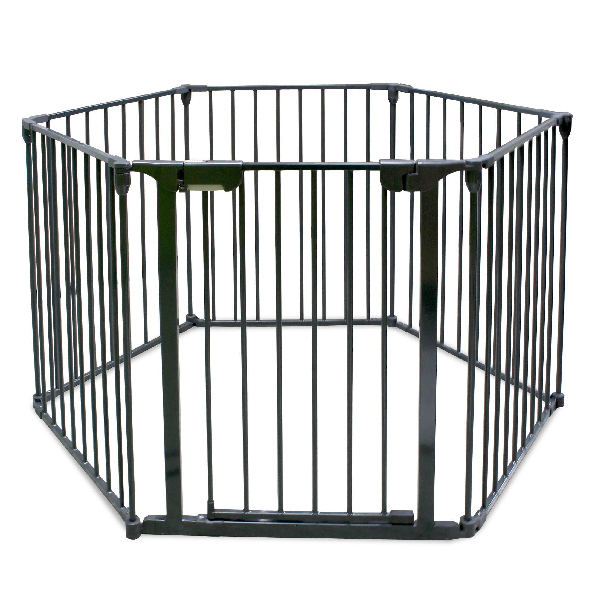 코코도도 벽고정 실내 실외 1자 ㄱ자 ㄷ자 강아지 울타리 펜스 안전문 - 높이 75cm 안전문 단품 (짙은 그레이)