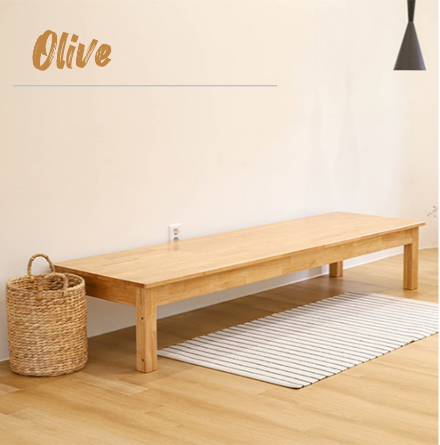[일제곱미터][신상품]일제곱미터 고무나무 평상형 싱글 원목 벤치 소파베드 4colors - 올리브