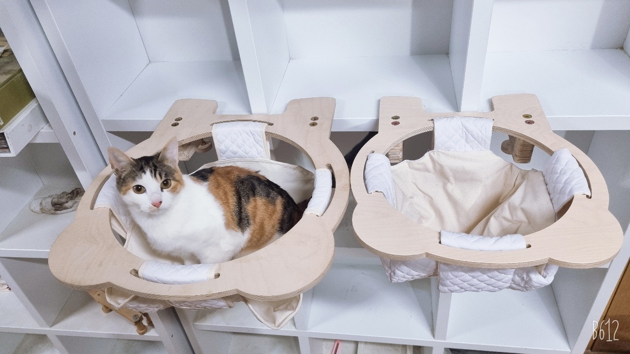 핑크팡크 캣타워 해먹 고양이 책장 책상 선반 소형 미니 핑크팡 - 대형천해먹_색상없음
