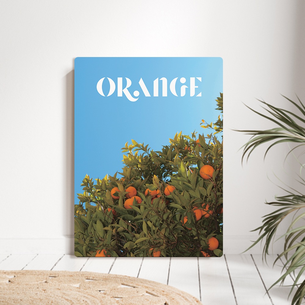 [오늘출발] [신상품] 오홀리브 접이식 액자테이블 오렌지 3size - 중(72x48) N12_오렌지_27cm기본다리