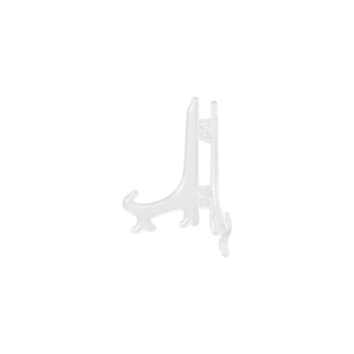 아베라주식회사 가벼운 투명 접시 스탠드 접시이젤 그릇받침대 3규격 - 소형 4개입(0745)