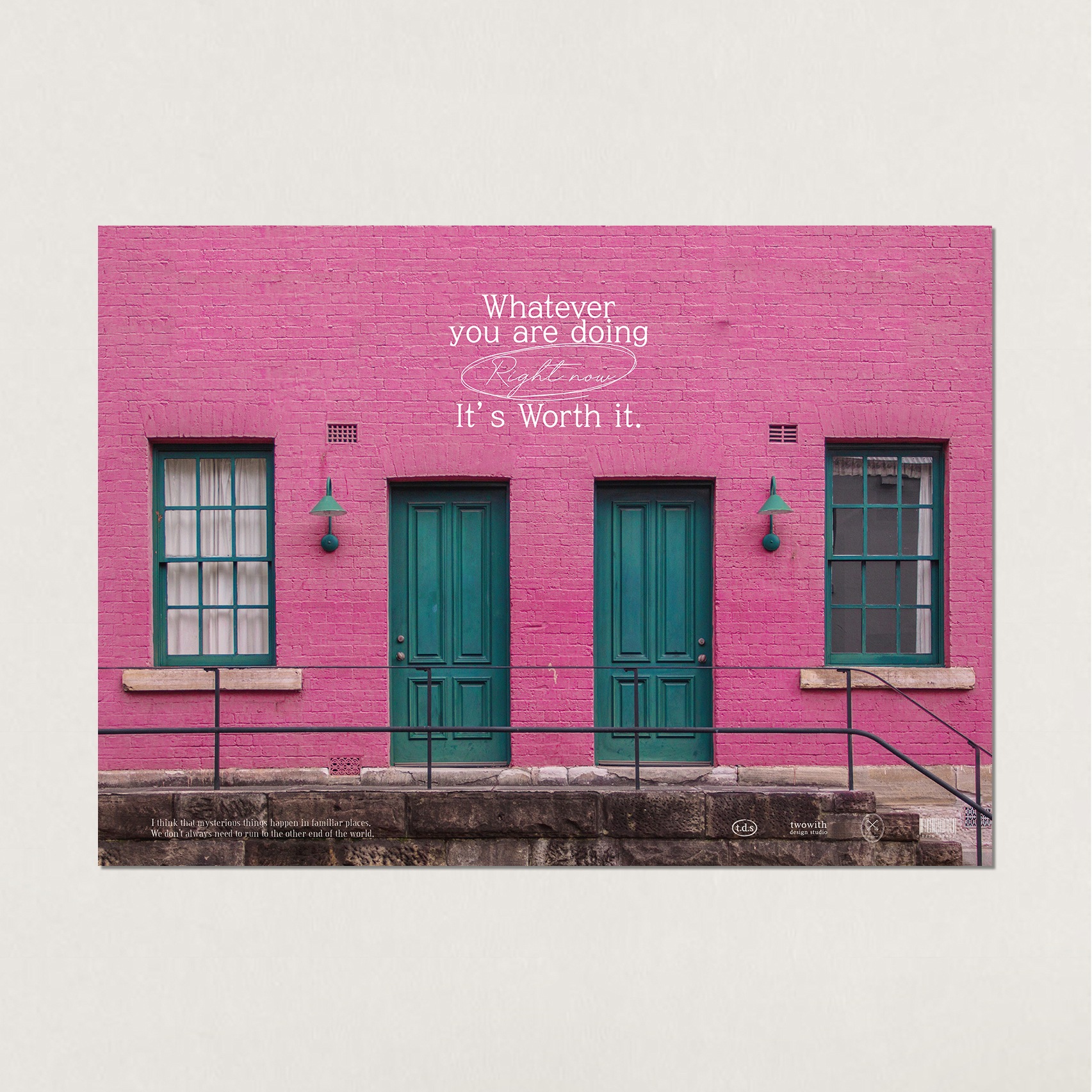 프롬티디에스 whatever 우연히 만난 풍경 웨스 앤더슨 인테리어 포스터 - a4(210x297mm)