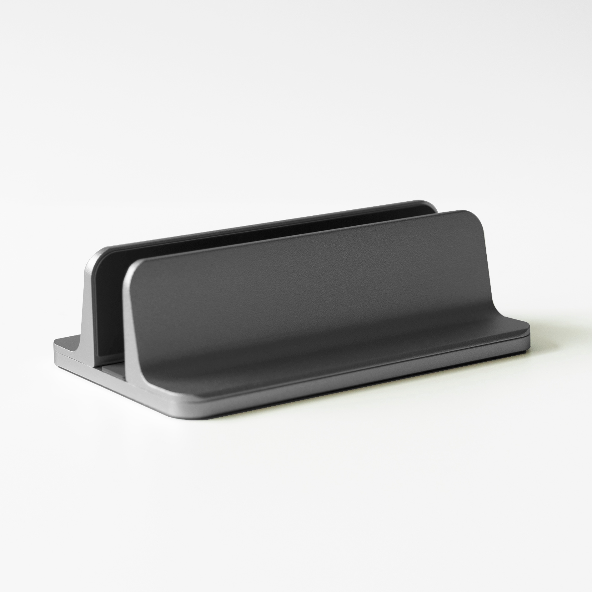 Ekeepment 맥미니 맥북 아이패드 노트북 태블릿 알루미늄 세로 수직 클램쉘 거치대 스탠드 - Slot 1_Grey