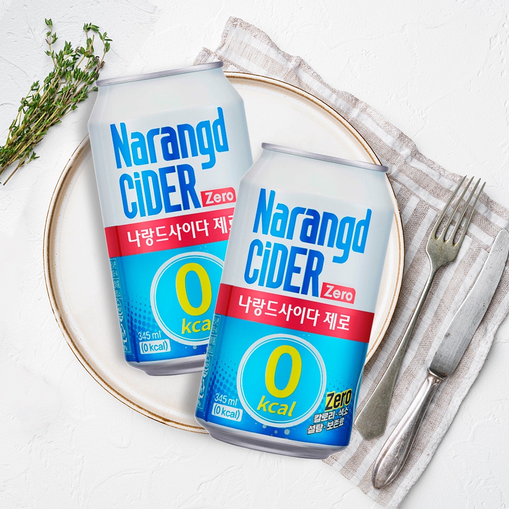 동아오츠카 나랑드 사이다 제로 345ml24입 - 나랑드사이다 345ml 캔 24입 1BOX
