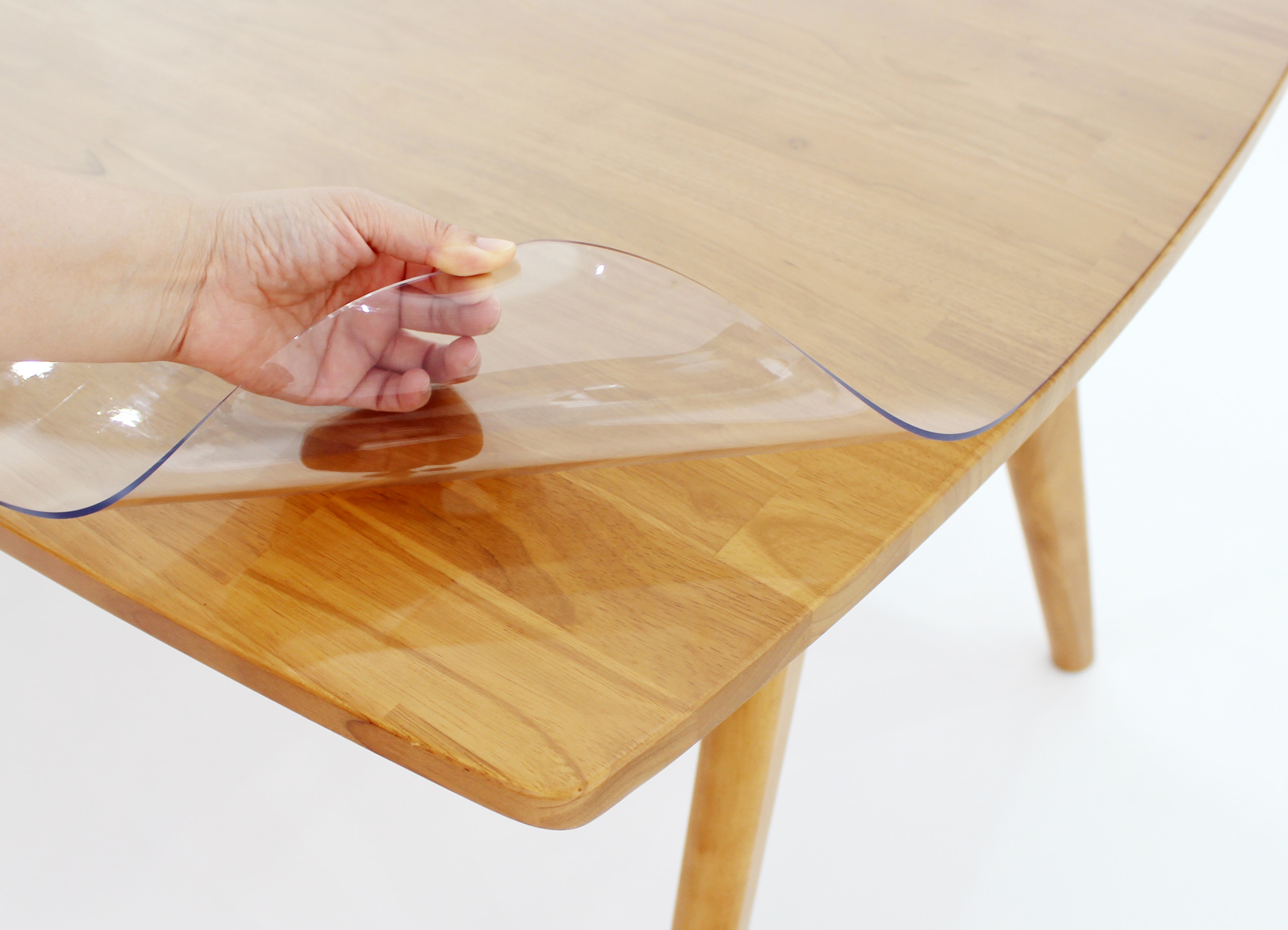 커버팩토리 에코투명매트 한샘 포레/포레릴렉스 2인 4인 6인 식탁매트 - 3mm_포레식탁매트(2인용 80x69)