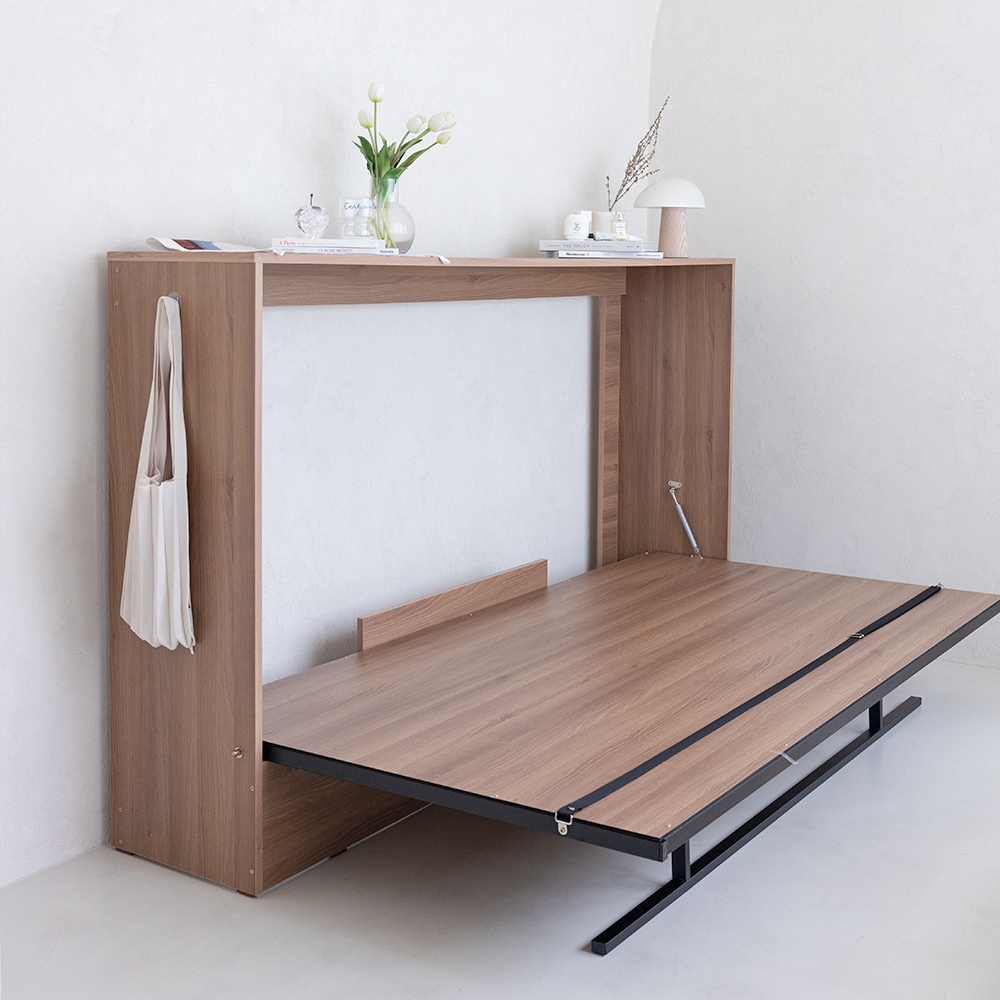 [신상품] 와이케이스토리 스마트 폴딩베드 월베드 공간활용 접이식침대 슈퍼싱글침대 SS - 슈퍼싱글 프레임[매트제외]