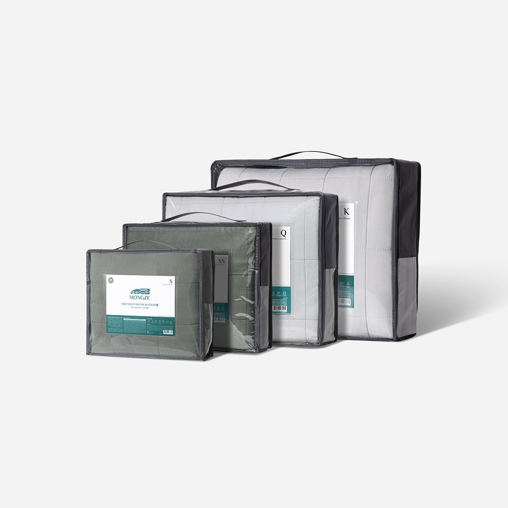 [오늘출발] [신상품] 몽제 몽제 딥슬립 매트리스 추가 커버 (이지 밴딩형) - 밴딩형커버 S_다크 그레이