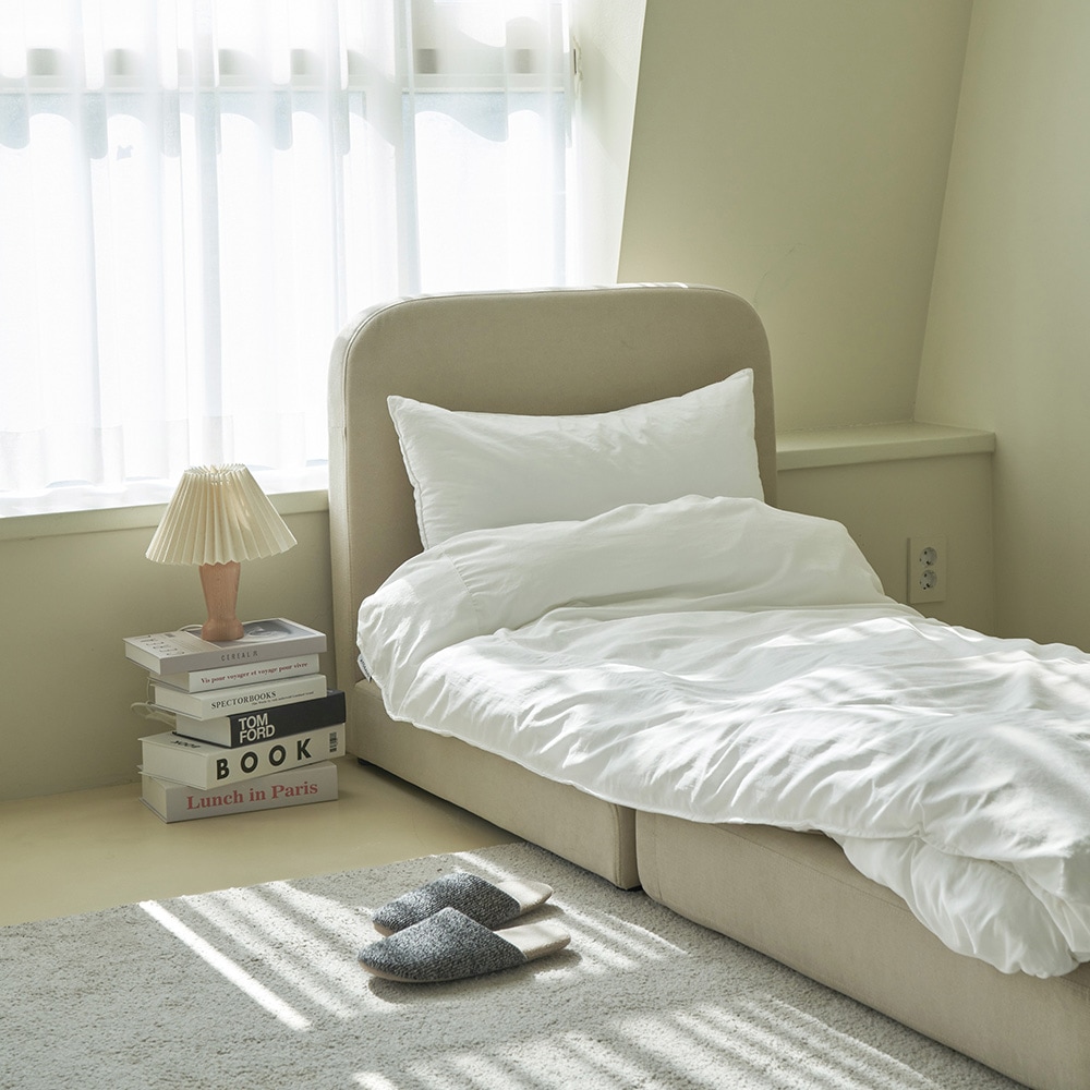 레이디가구 오트 접이식 아쿠아텍스 모듈형 침대/소파베드 (쿠션증정) - 소파베드 암리스_오트밀베이지