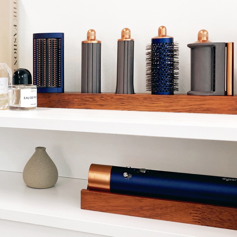 목공방 미음 다이슨 에어랩 거치대 코안다2x 원목 정리대 에어랩 id 오리진 - 에어랩 거치대 L