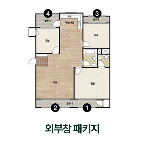 현대L&C L-Safe7 창호 샷시 교체 - 외부창 패키지 