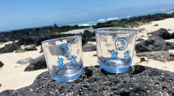 진로 레트로 소주잔 50ml 특이한 소주잔 두꺼비잔 - 진로이즈백잔 4개(파랑)