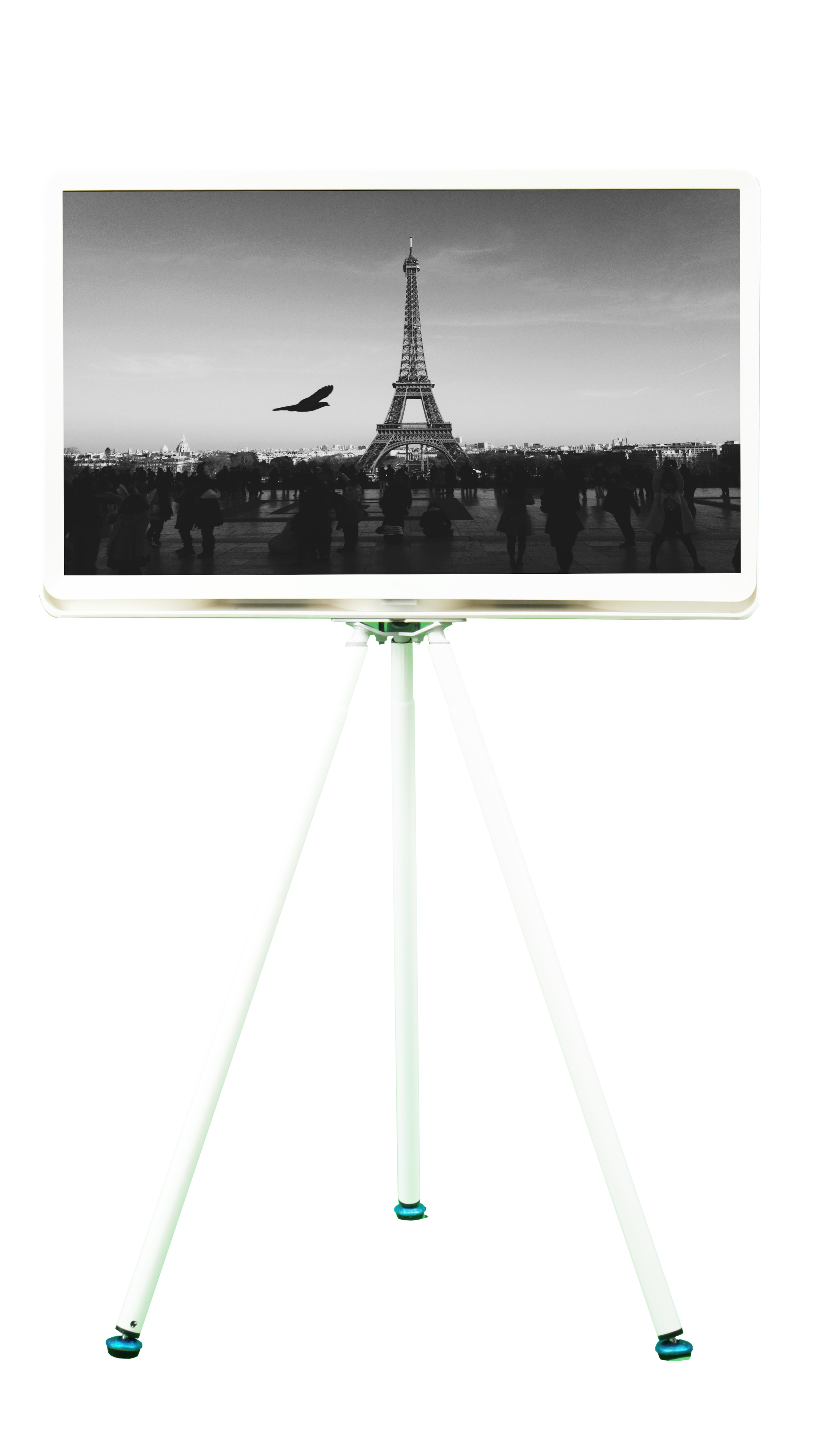 [오늘출발] [신상품] 마블스탠미 LG 룸앤티비 27인치 스탠드 국내생산 삼각거치대 - 룸앤 27인치 1세대 삼각거치대_퓨어화이트