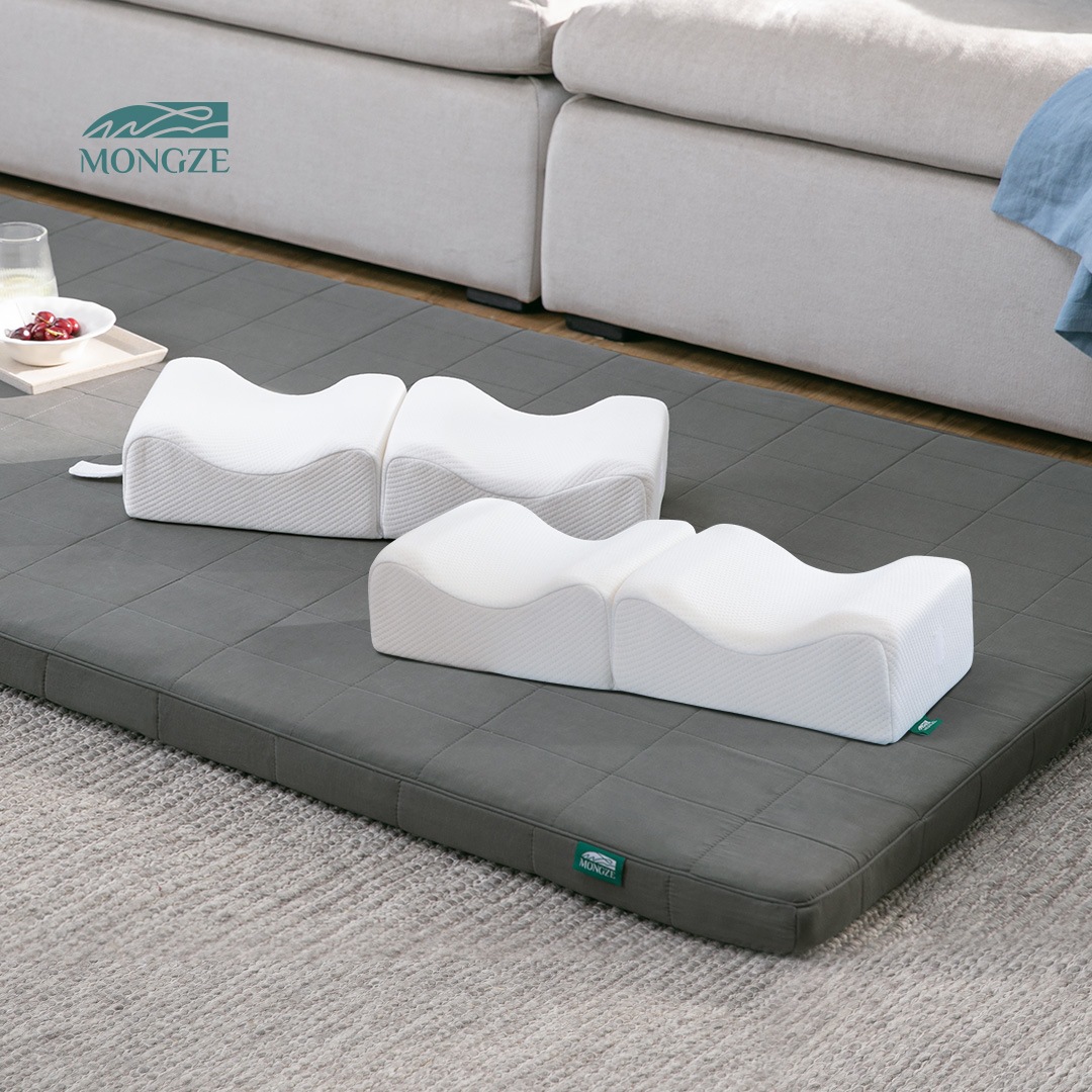 몽제 딥슬립 매트리스 + 다리베개 2개 세트 - S_다크 그레이 + 다리 베개 2개