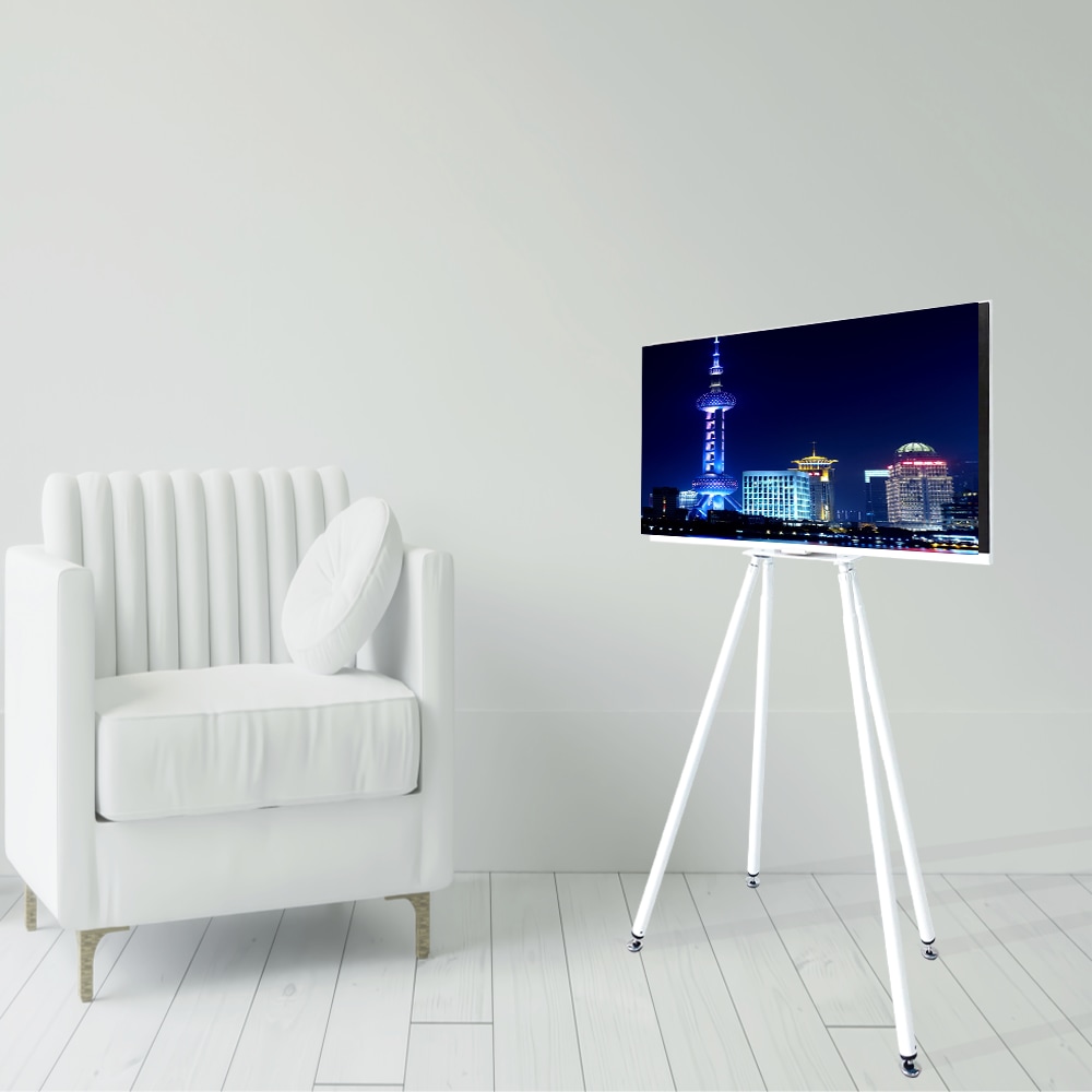 마블스탠미 삼탠바이미 삼성 스마트 모니터 TV M5 M7 거치대 스탠드 캠핑 - 삼성M5 / S27~S32 삼각거치대_퓨어화이트