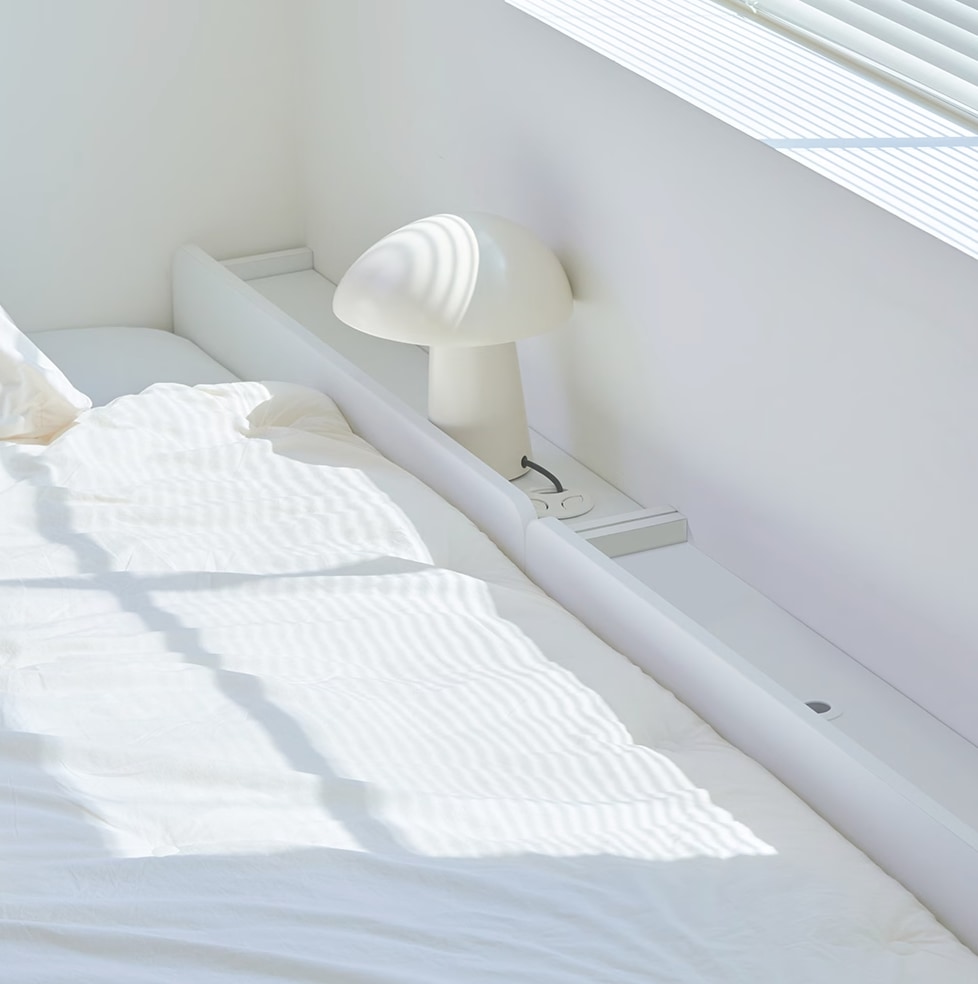 포더홈 니드 침대 틈새 선반 수납장(선반형/서랍형) - 400 서랍형_화이트 