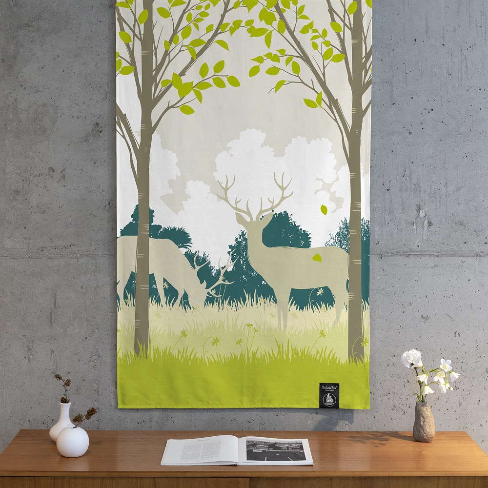 [오늘출발][신상품]원세븐나인 도어커튼 비밀의 숲 S,M 가림막커튼 - 비밀의 숲 S