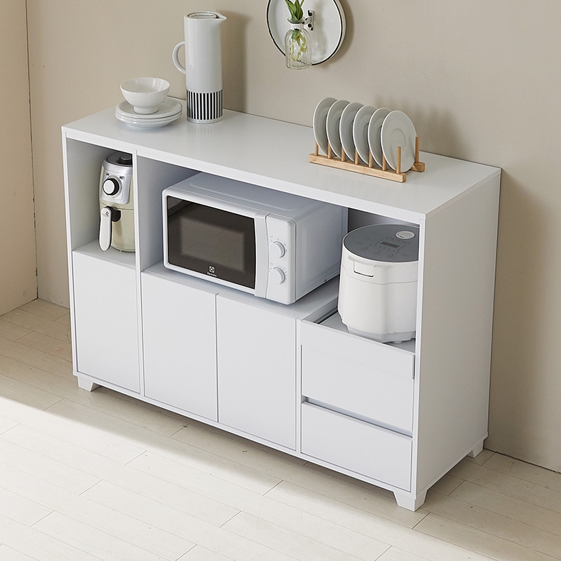 [신상품] 라자가구 리브 리아나 1200 1500 주방수납장 2colors - 01. 1200 주방수납장_화이트