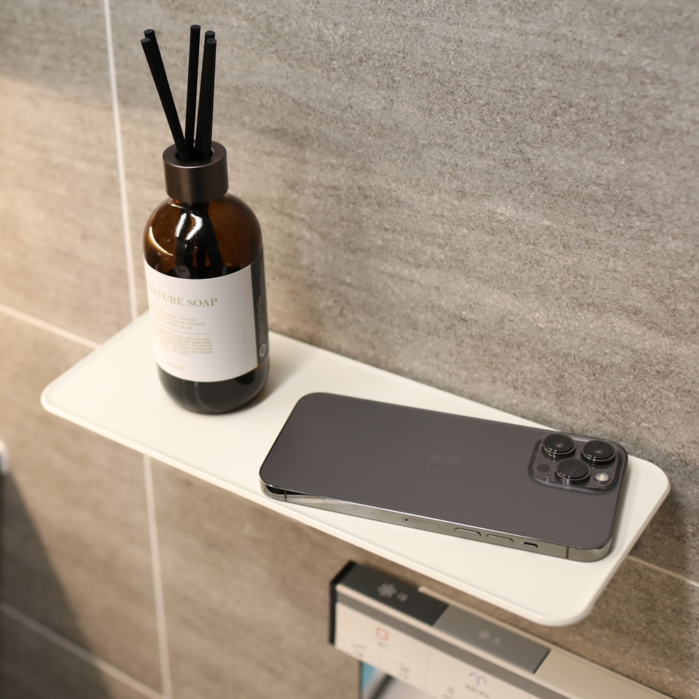 [신상품]보네드 다용도 미니 거치대 고정 주방 벽걸이 붙이는 벽 선반 무지주 무타공 선반 - 무타공 선반 (소)