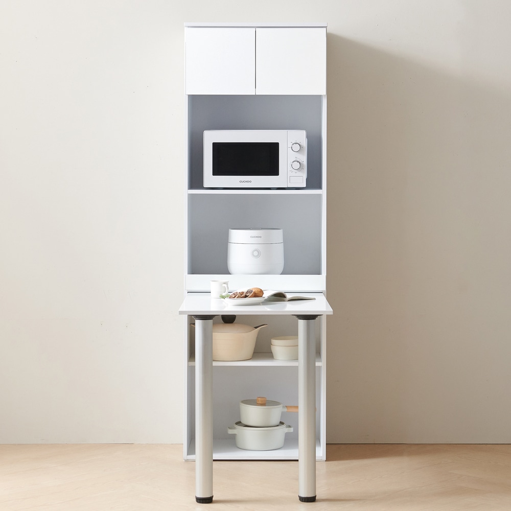 퍼니하우스 헤븐 1800 전자렌지 밥솥 주방 수납장 식탁렌지대 일반/광파 - 일반형_화이트 